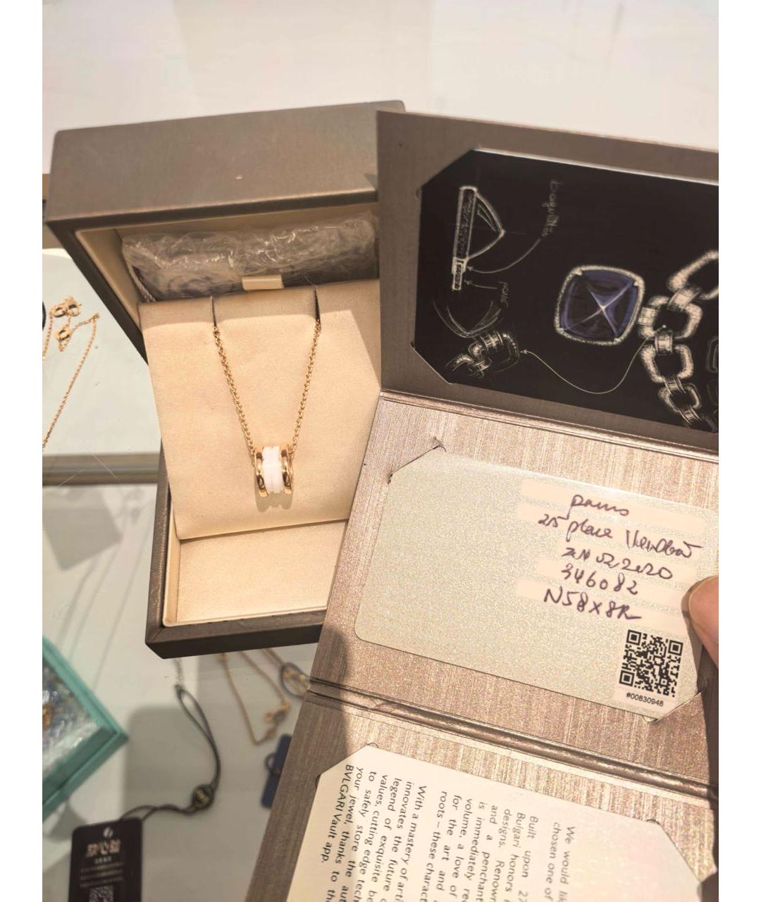BVLGARI Золотое колье из розового золота, фото 2