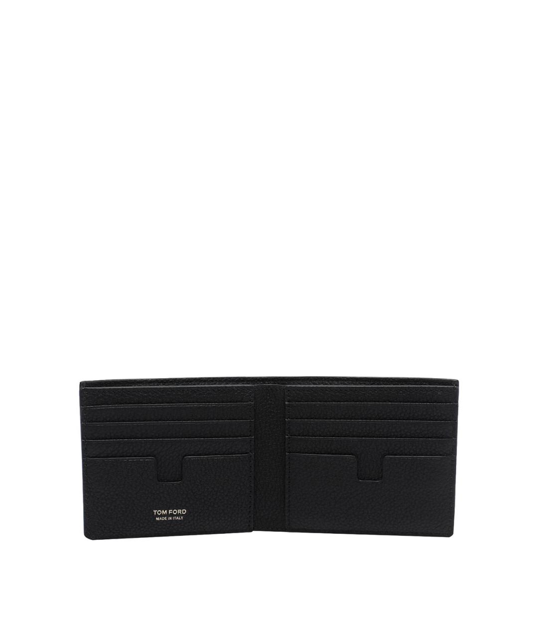 TOM FORD Черный кожаный кошелек, фото 2