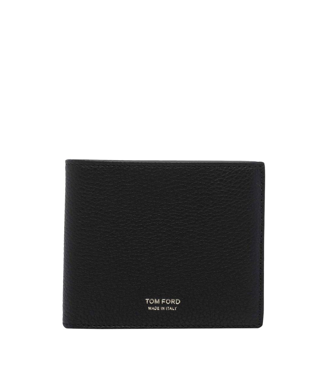 TOM FORD Черный кожаный кошелек, фото 1