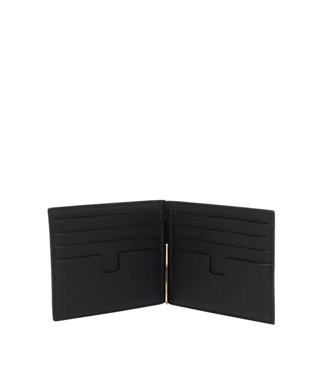 TOM FORD Черный кожаный кошелек, фото 2