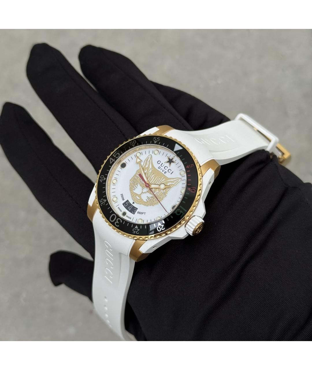 GUCCI Белые часы, фото 6