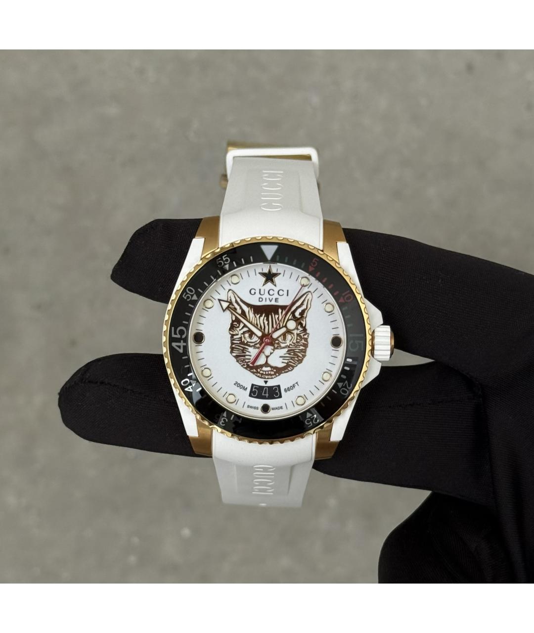 GUCCI Белые часы, фото 10