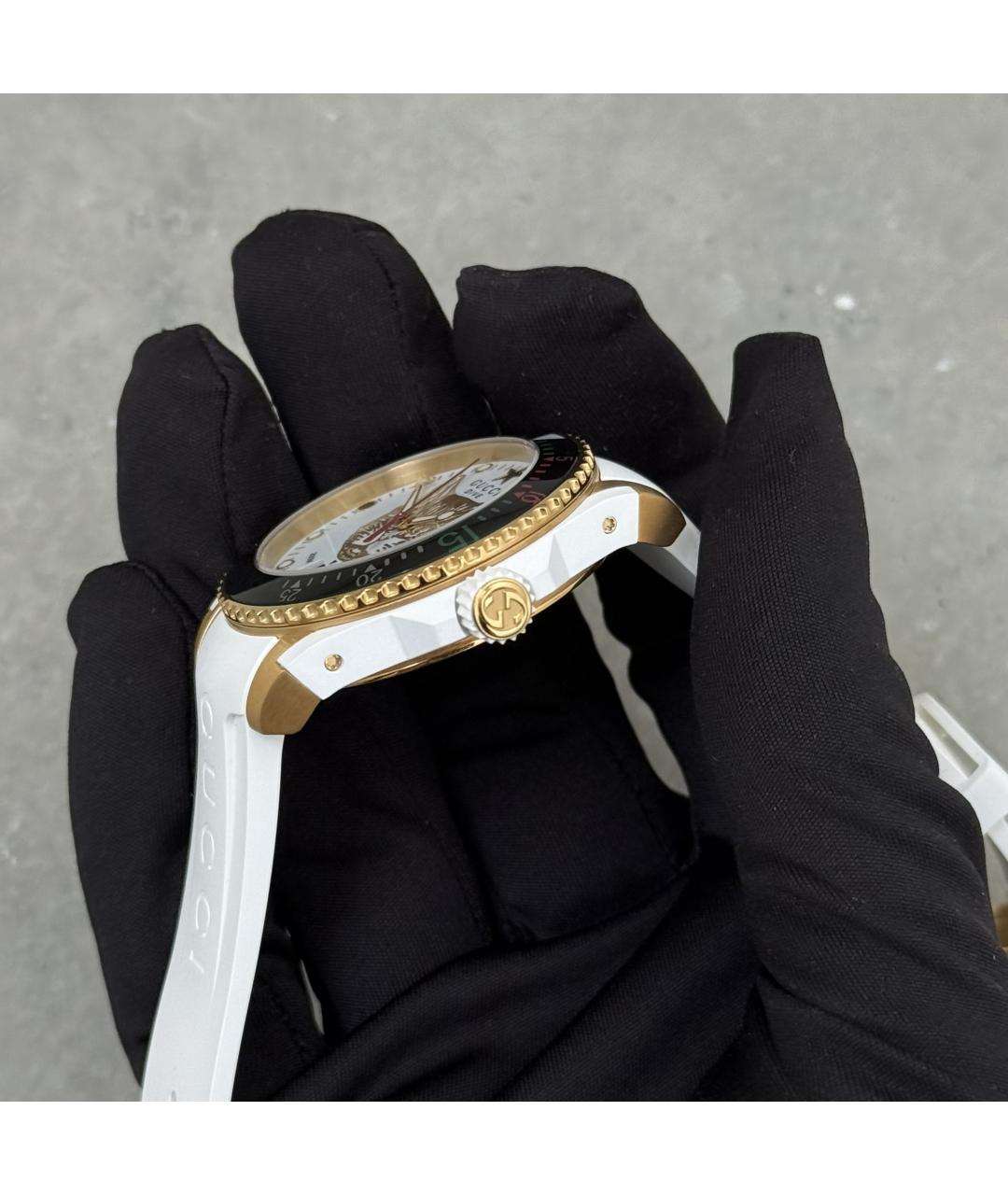 GUCCI Белые часы, фото 4
