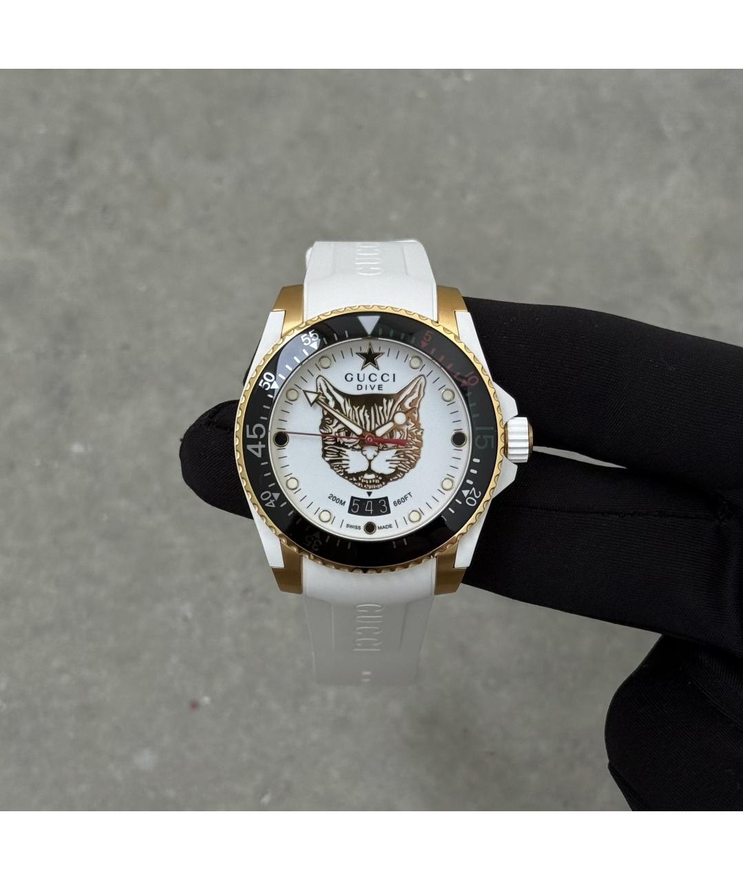 GUCCI Белые часы, фото 2