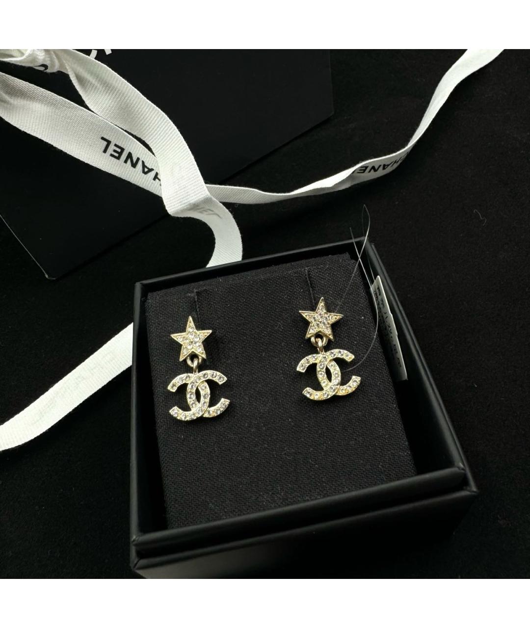 CHANEL Золотые серьги, фото 2