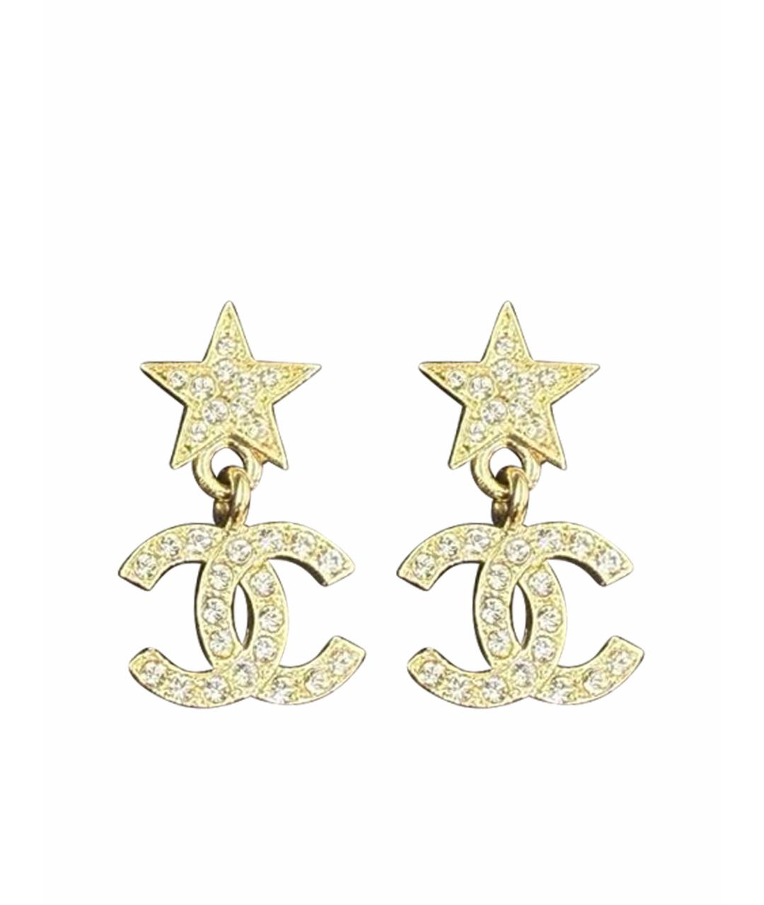CHANEL Золотые серьги, фото 1