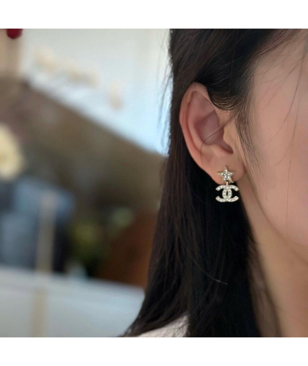 CHANEL Золотые серьги, фото 5