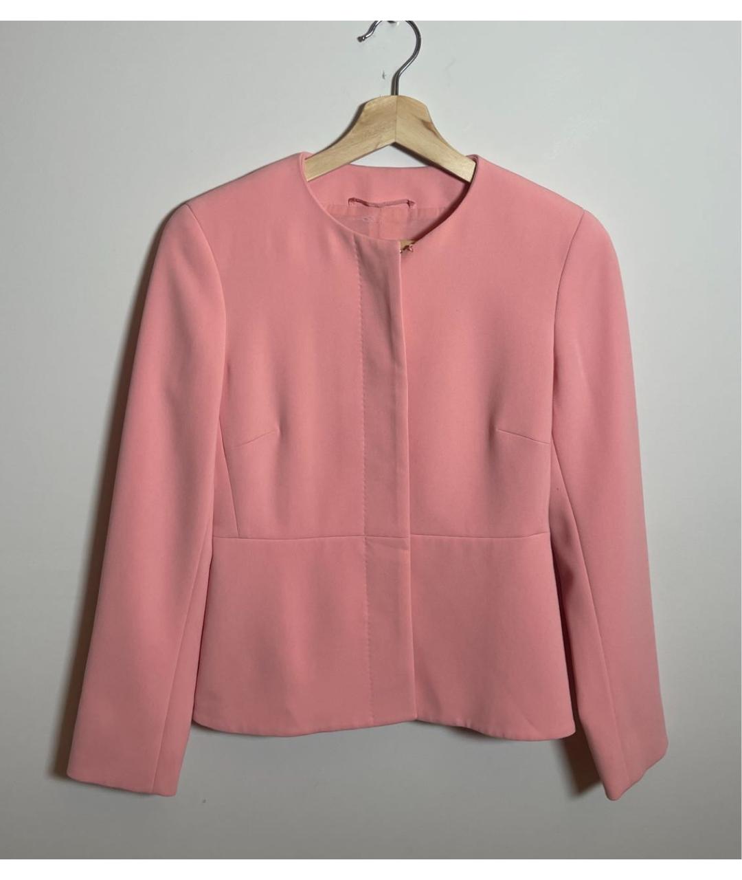 MAX MARA Розовый ацетатный костюм с брюками, фото 8