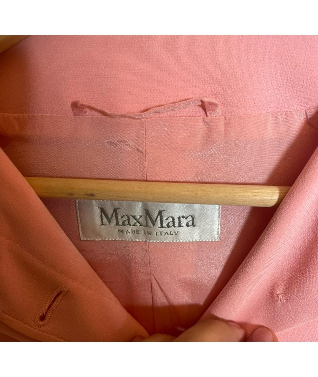 MAX MARA Розовый ацетатный костюм с брюками, фото 3