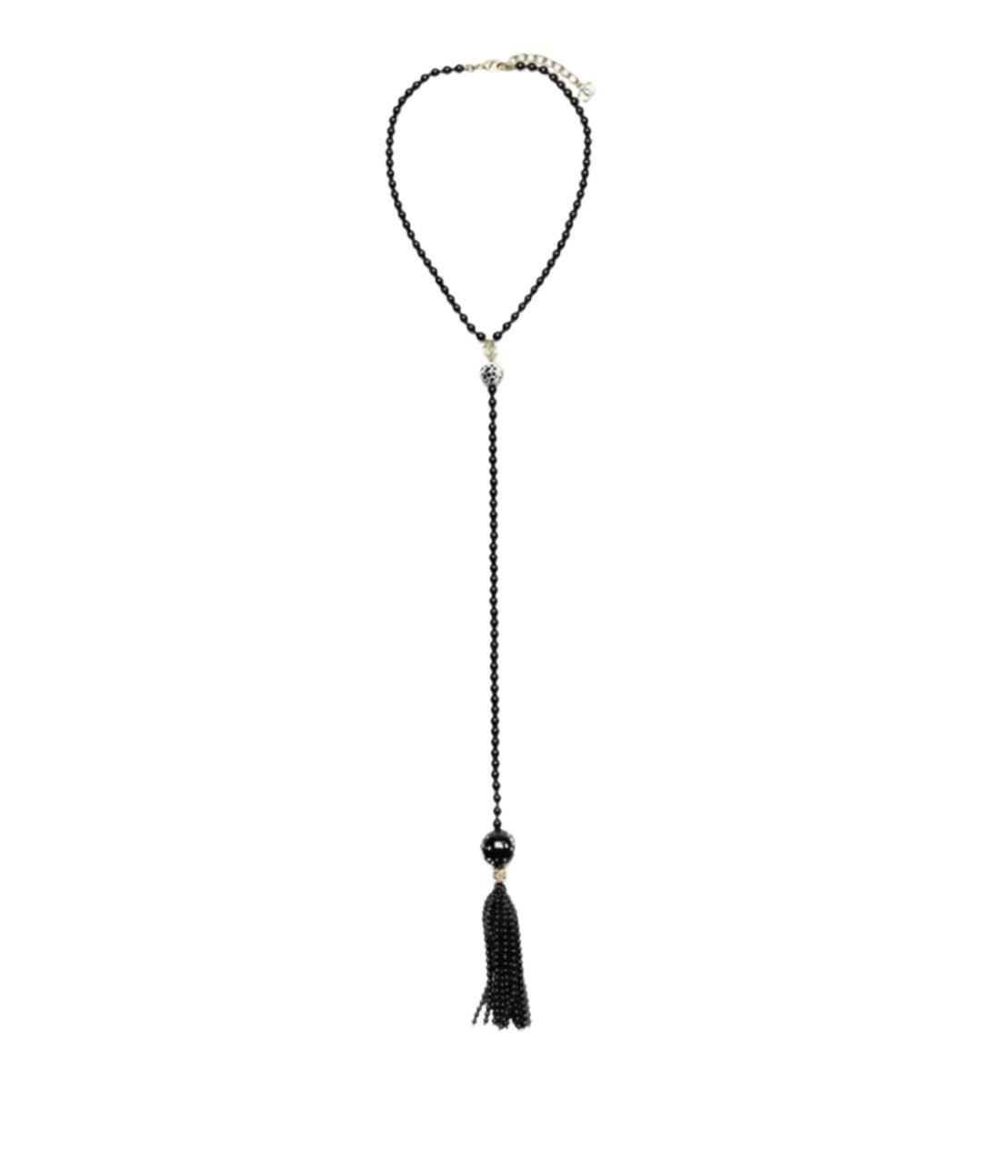 CHANEL Черное жемчужное колье, фото 1