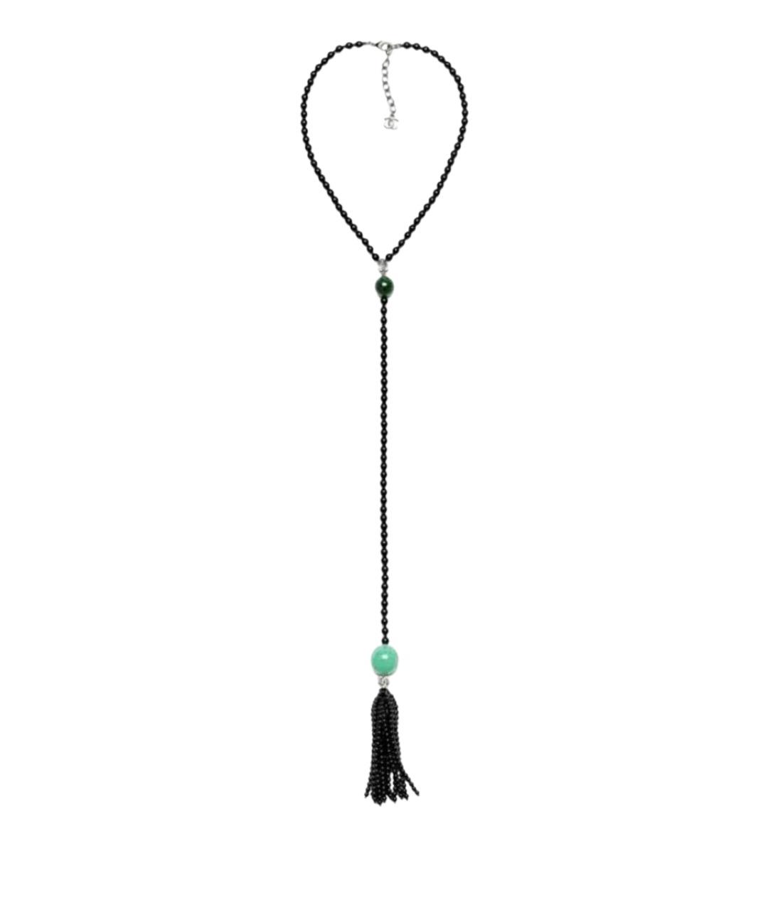 CHANEL Черное жемчужное колье, фото 1