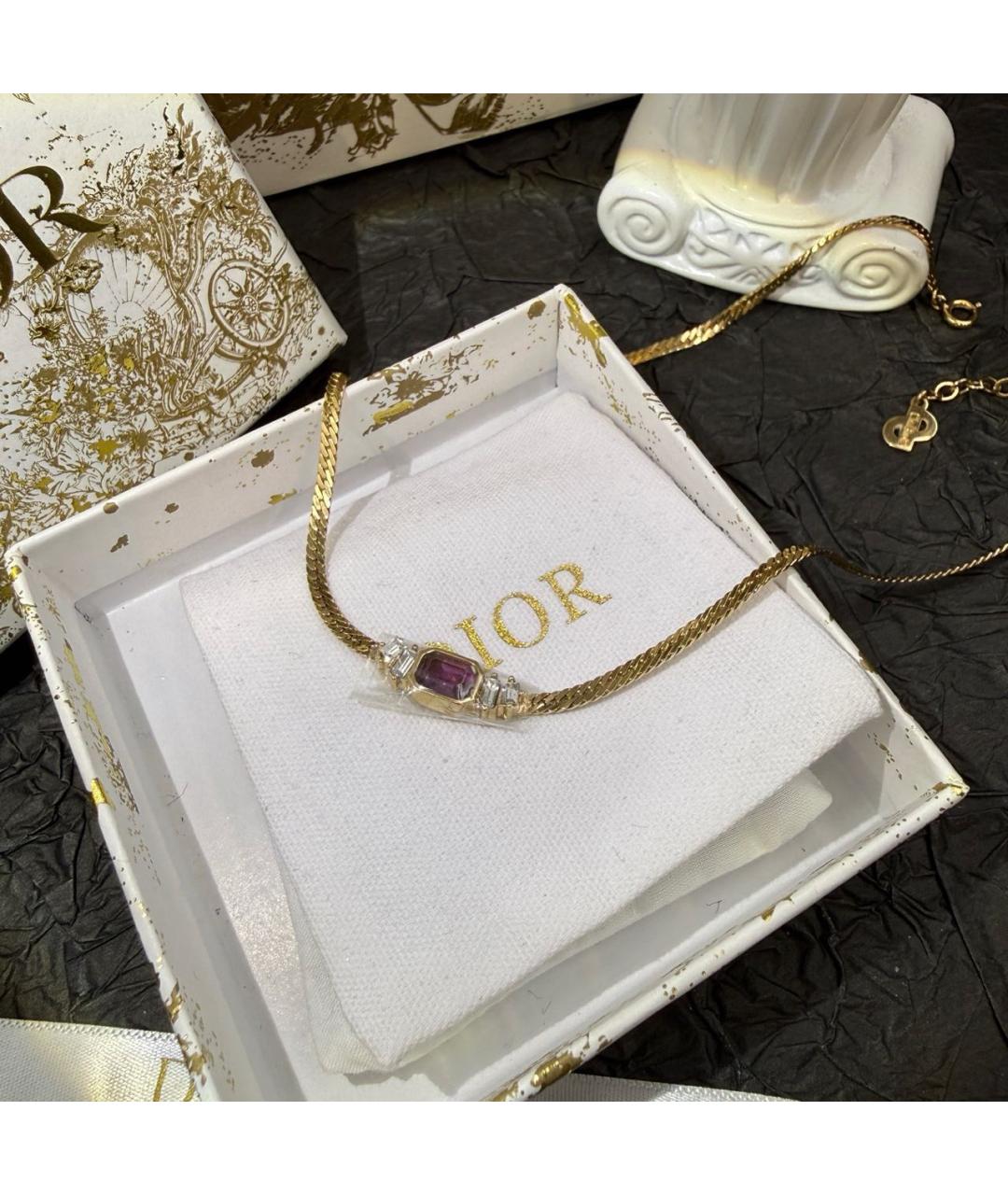 CHRISTIAN DIOR Золотое колье, фото 2