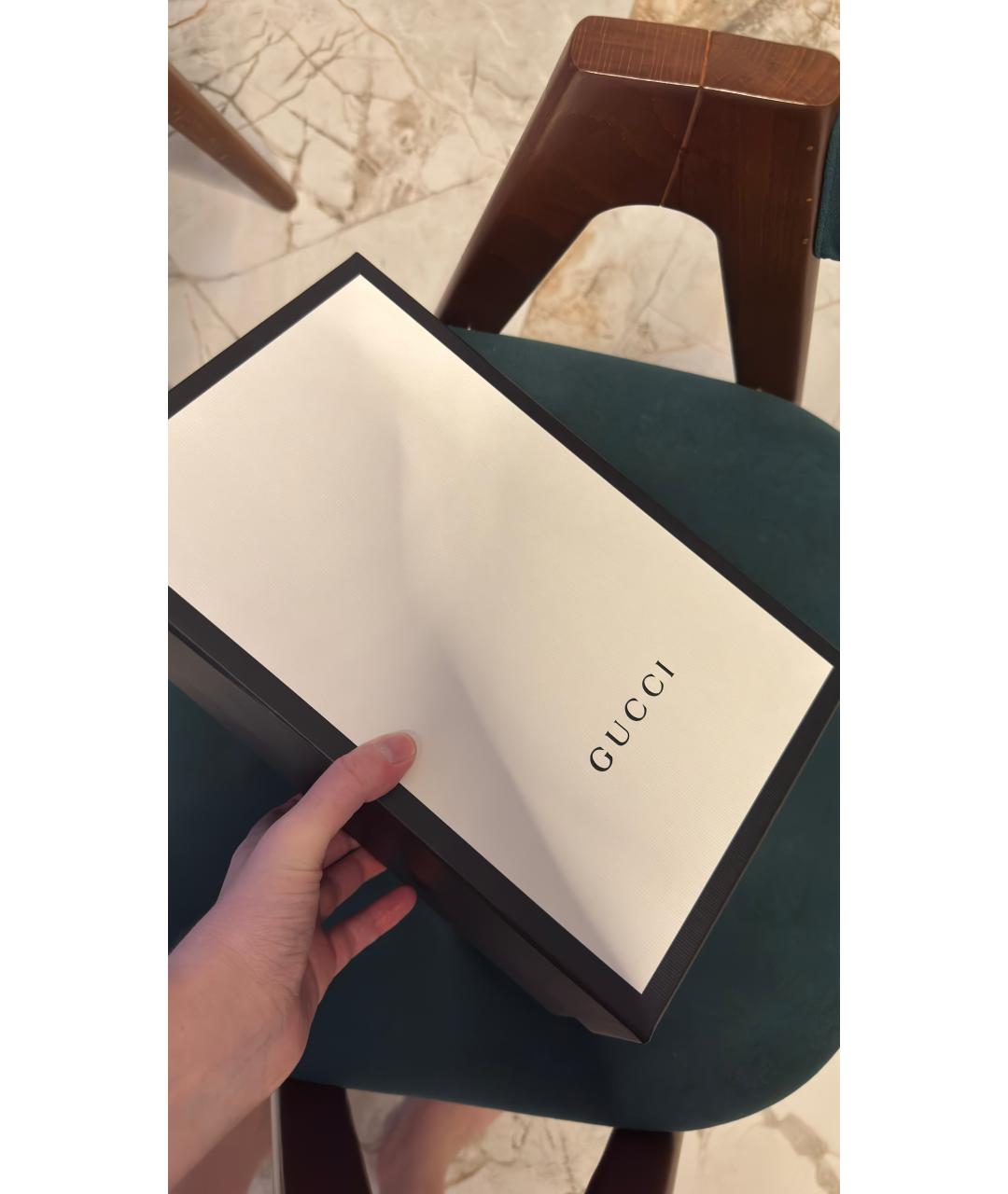 GUCCI Розовые кожаные туфли, фото 5