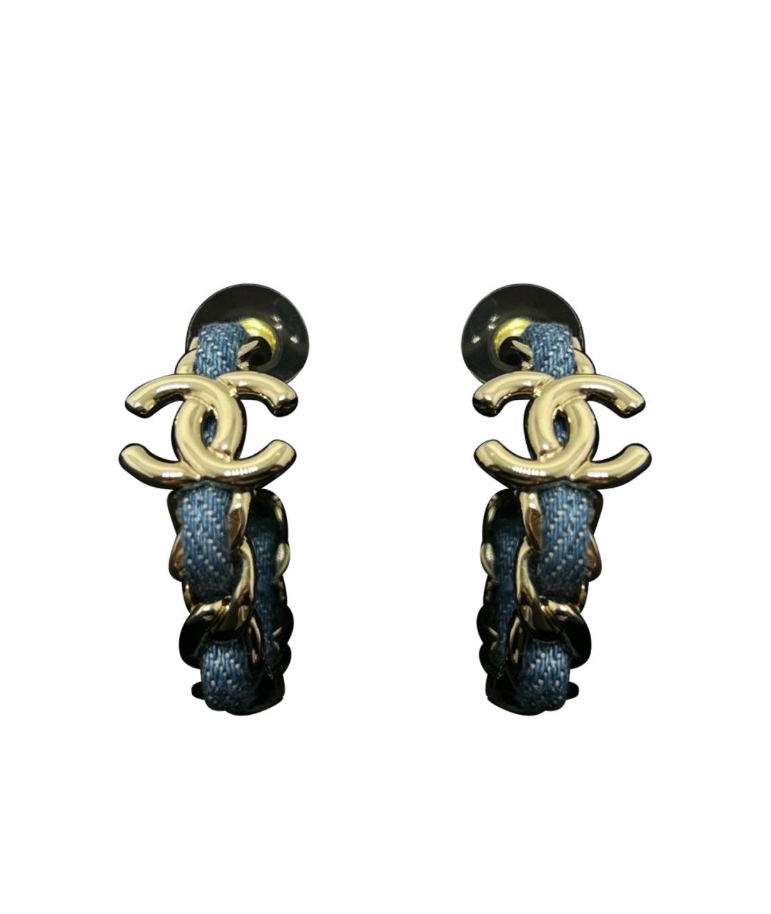 CHANEL Золотые серьги, фото 1