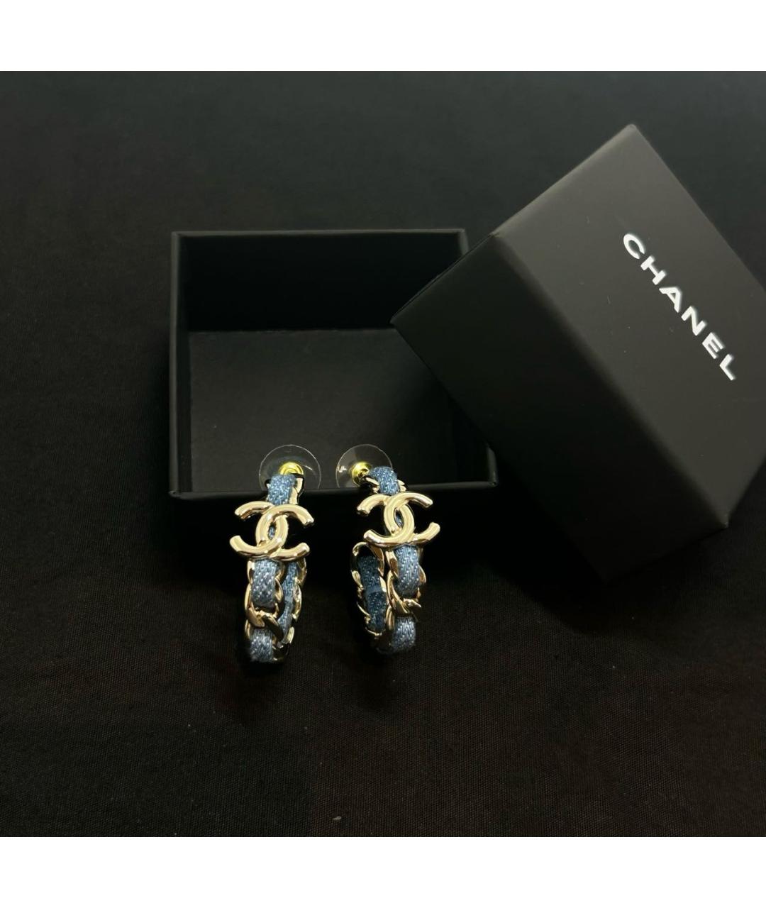 CHANEL Золотые серьги, фото 3