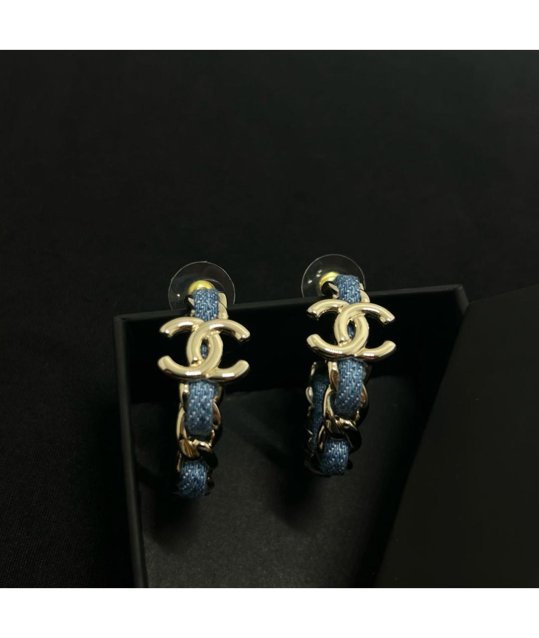 CHANEL Золотые серьги, фото 5