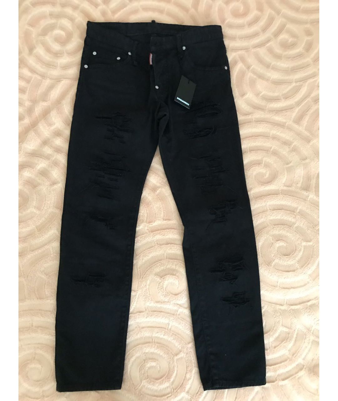 DSQUARED2 Черные хлопковые джинсы, фото 6