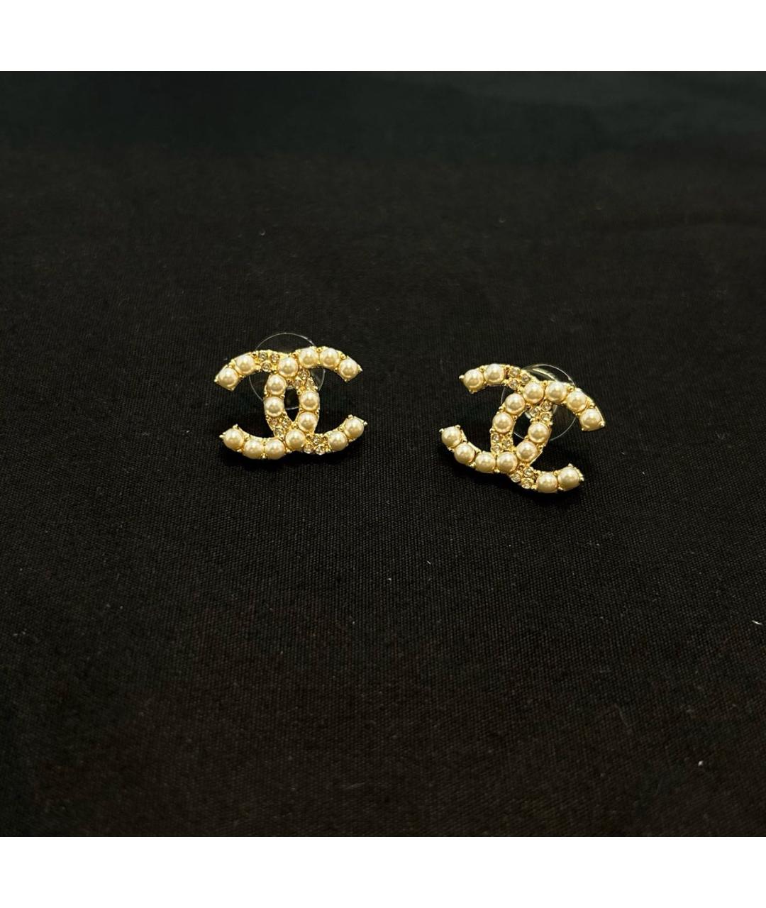 CHANEL Золотые серьги, фото 4