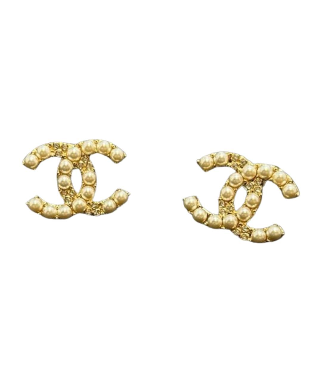 CHANEL Золотые серьги, фото 1