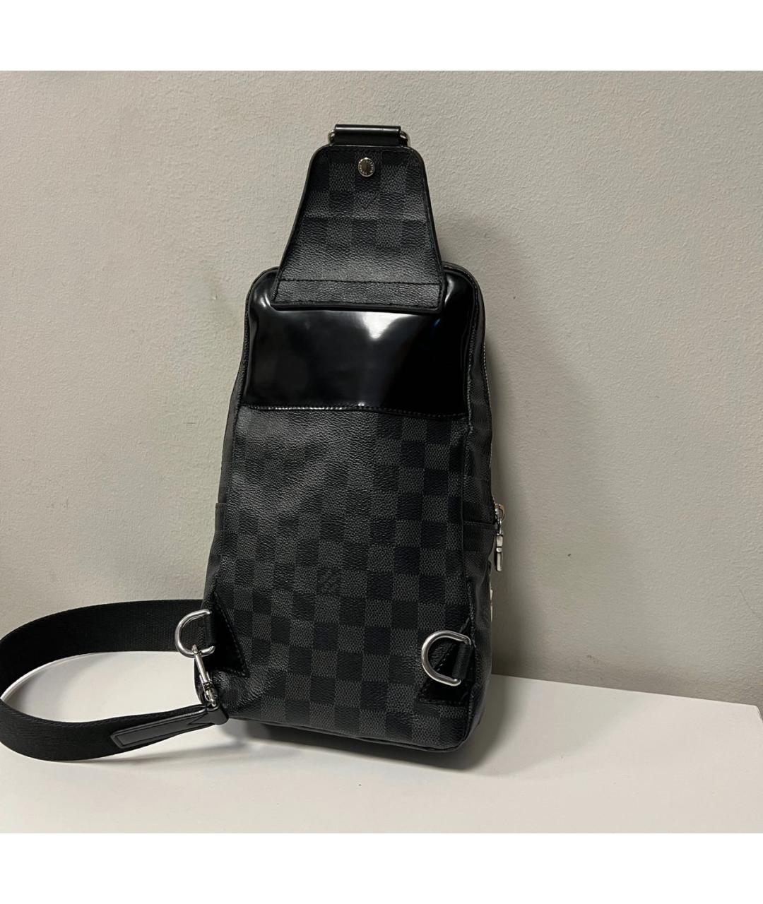 LOUIS VUITTON Черная сумка на плечо, фото 4