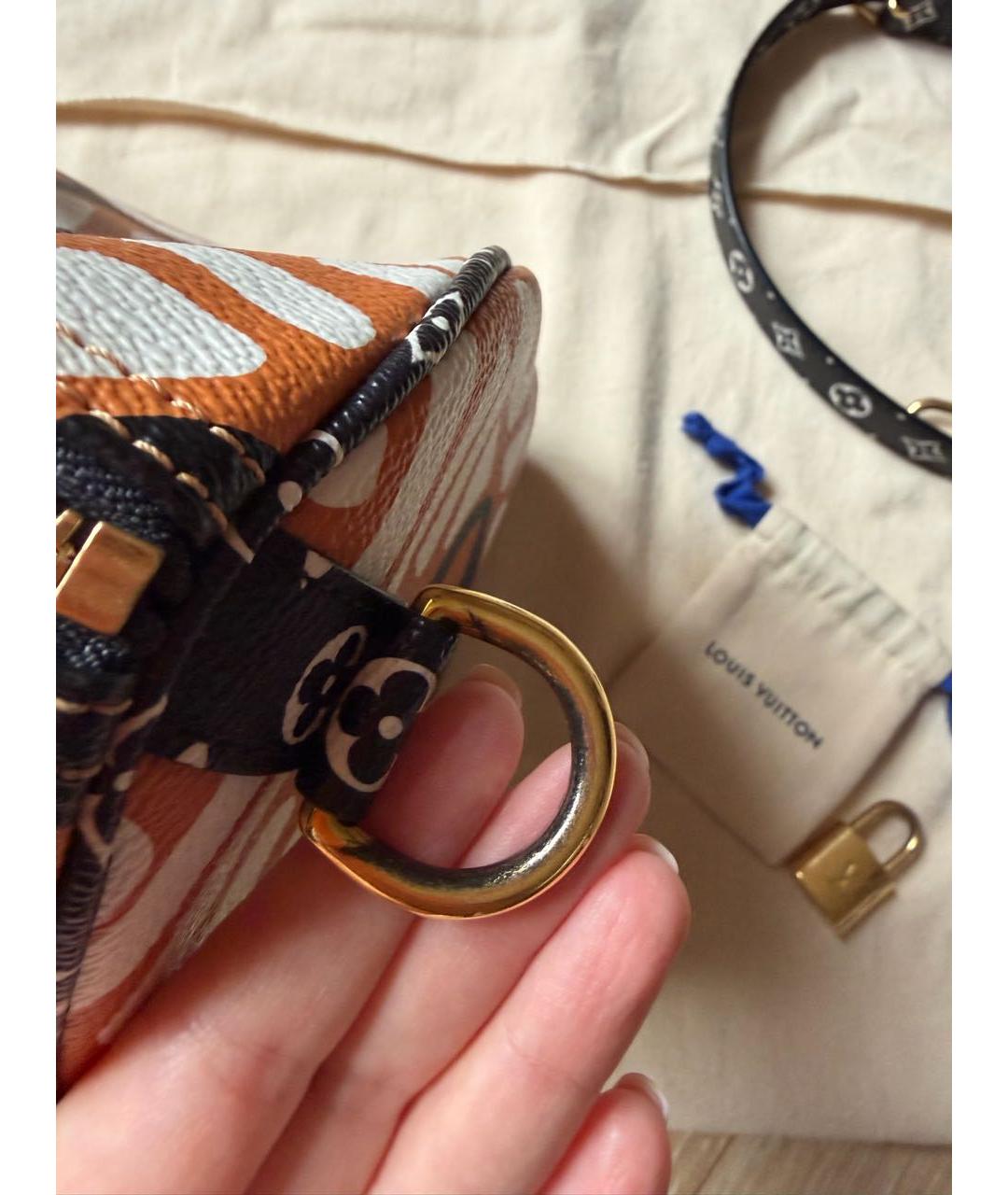 LOUIS VUITTON Оранжевая сумка с короткими ручками, фото 8