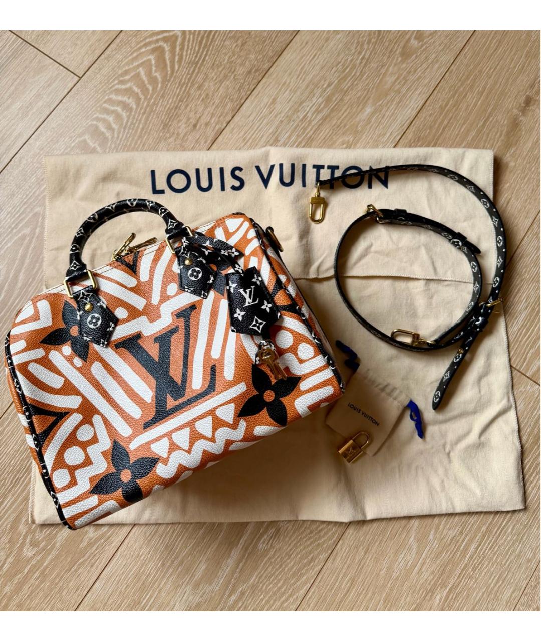 LOUIS VUITTON Оранжевая сумка с короткими ручками, фото 7