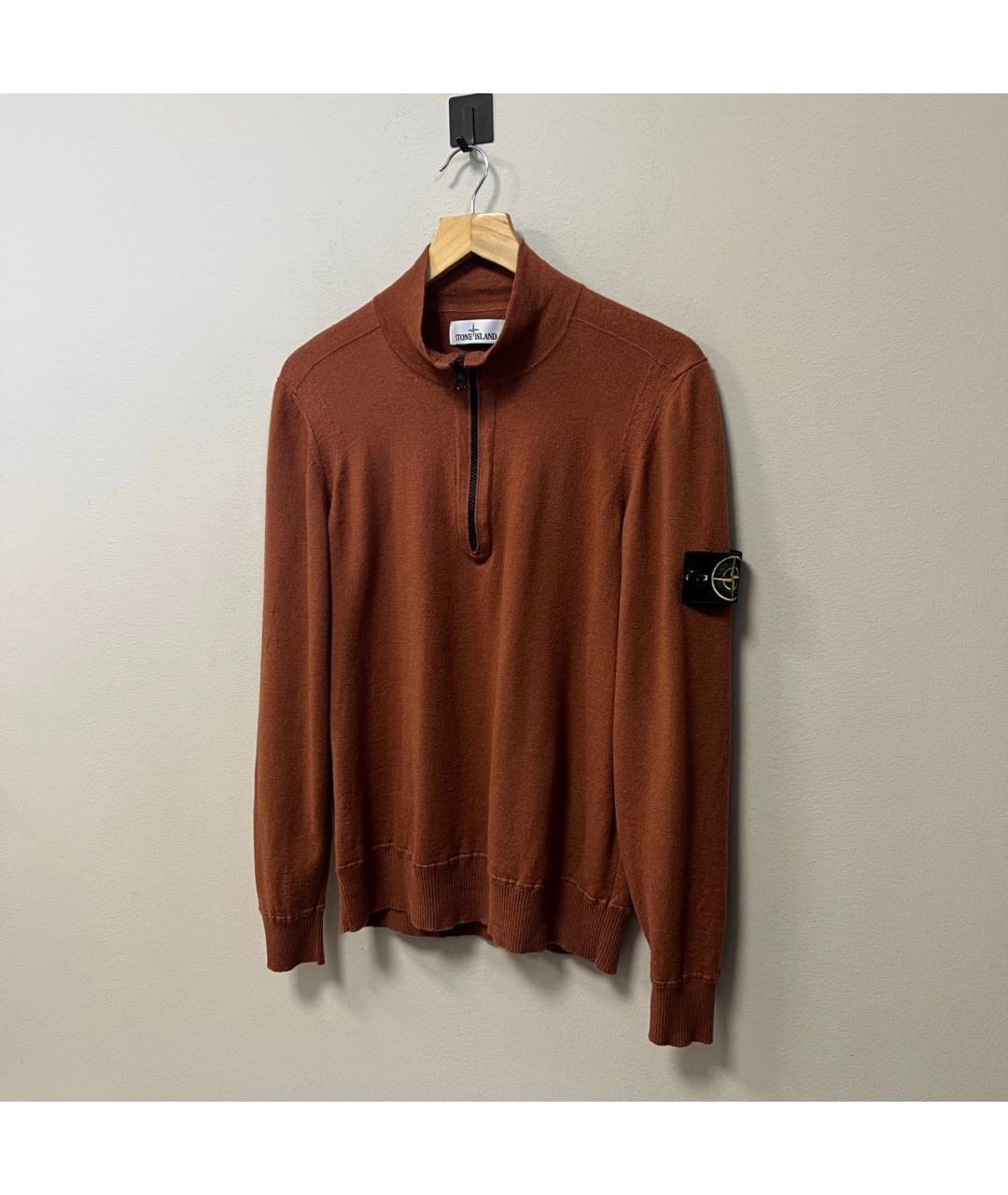 STONE ISLAND Коричневый джемпер / свитер, фото 2