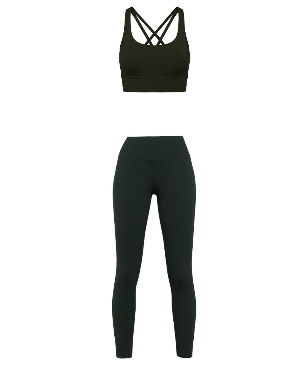 Lululemon Зеленый полиэстеровый спортивные костюмы, фото 1