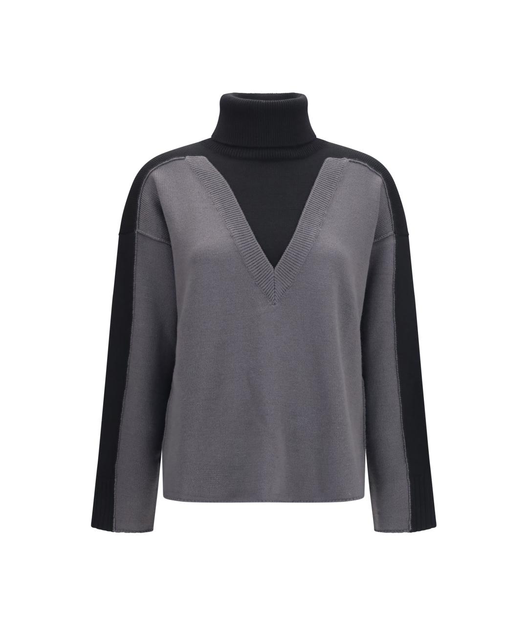 MM6 MAISON MARGIELA Серый шерстяной джемпер / свитер, фото 1