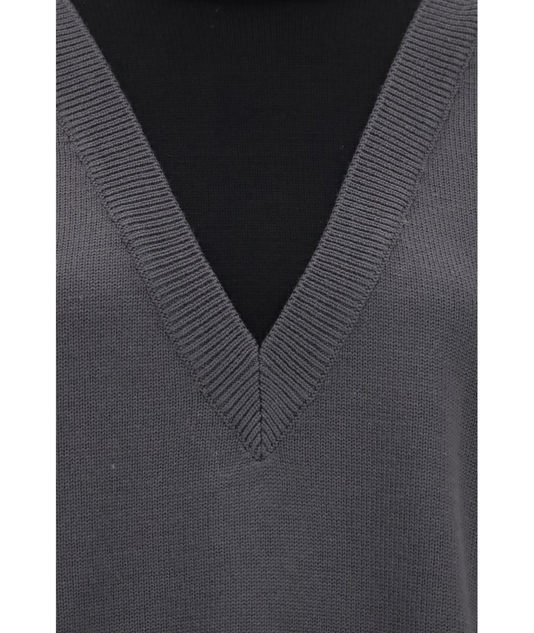 MM6 MAISON MARGIELA Серый шерстяной джемпер / свитер, фото 3