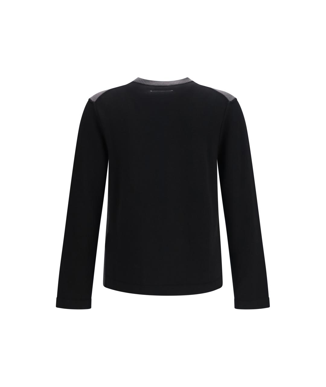 MM6 MAISON MARGIELA Черный шерстяной джемпер / свитер, фото 2