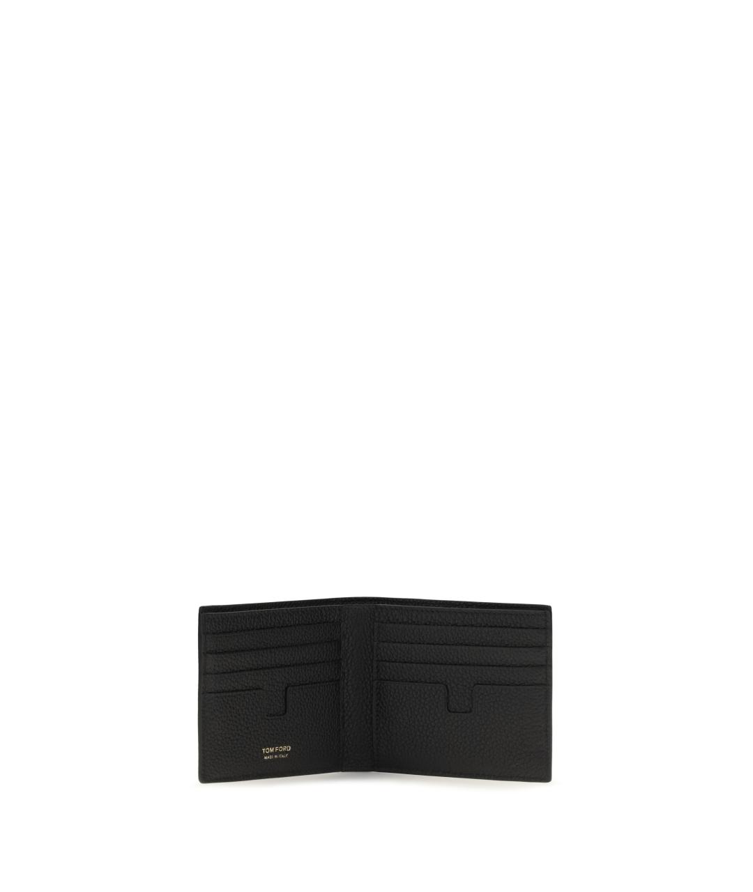 TOM FORD Черный кожаный кошелек, фото 3