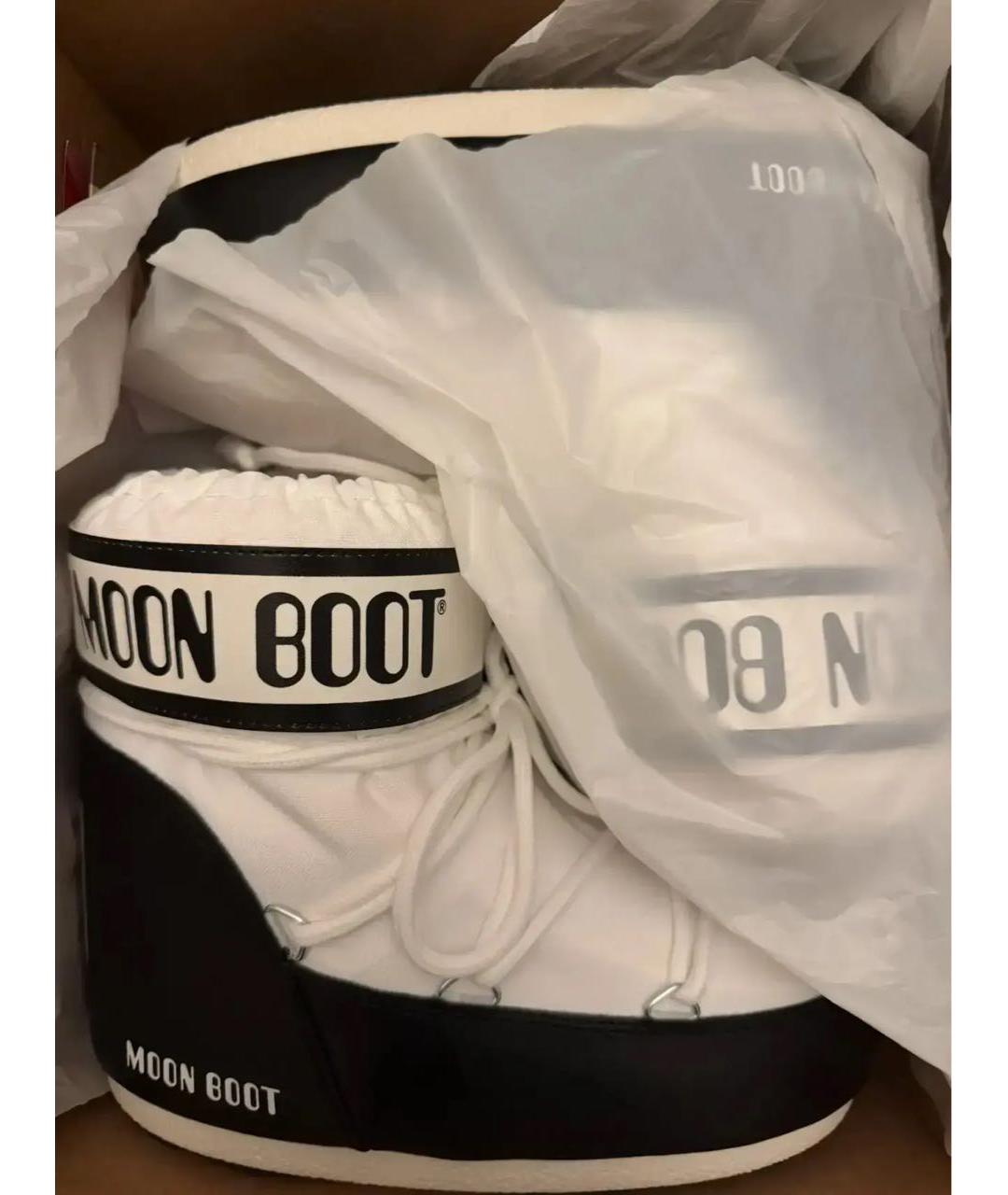 MOON BOOT Белые ботинки, фото 5