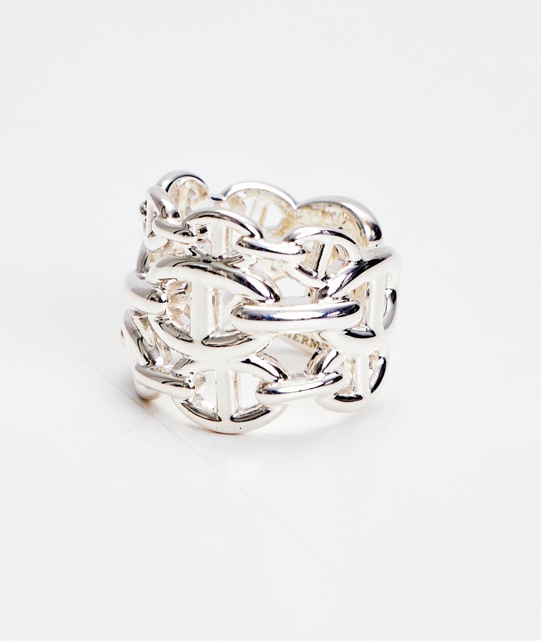 HERMES Серебряное серебряное кольцо, фото 2