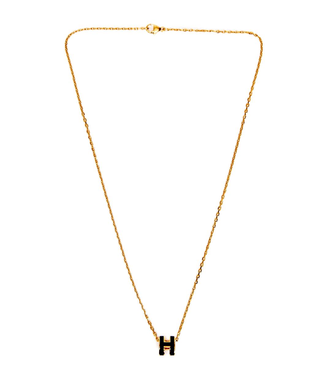 HERMES Золотая металлическая подвеска, фото 1
