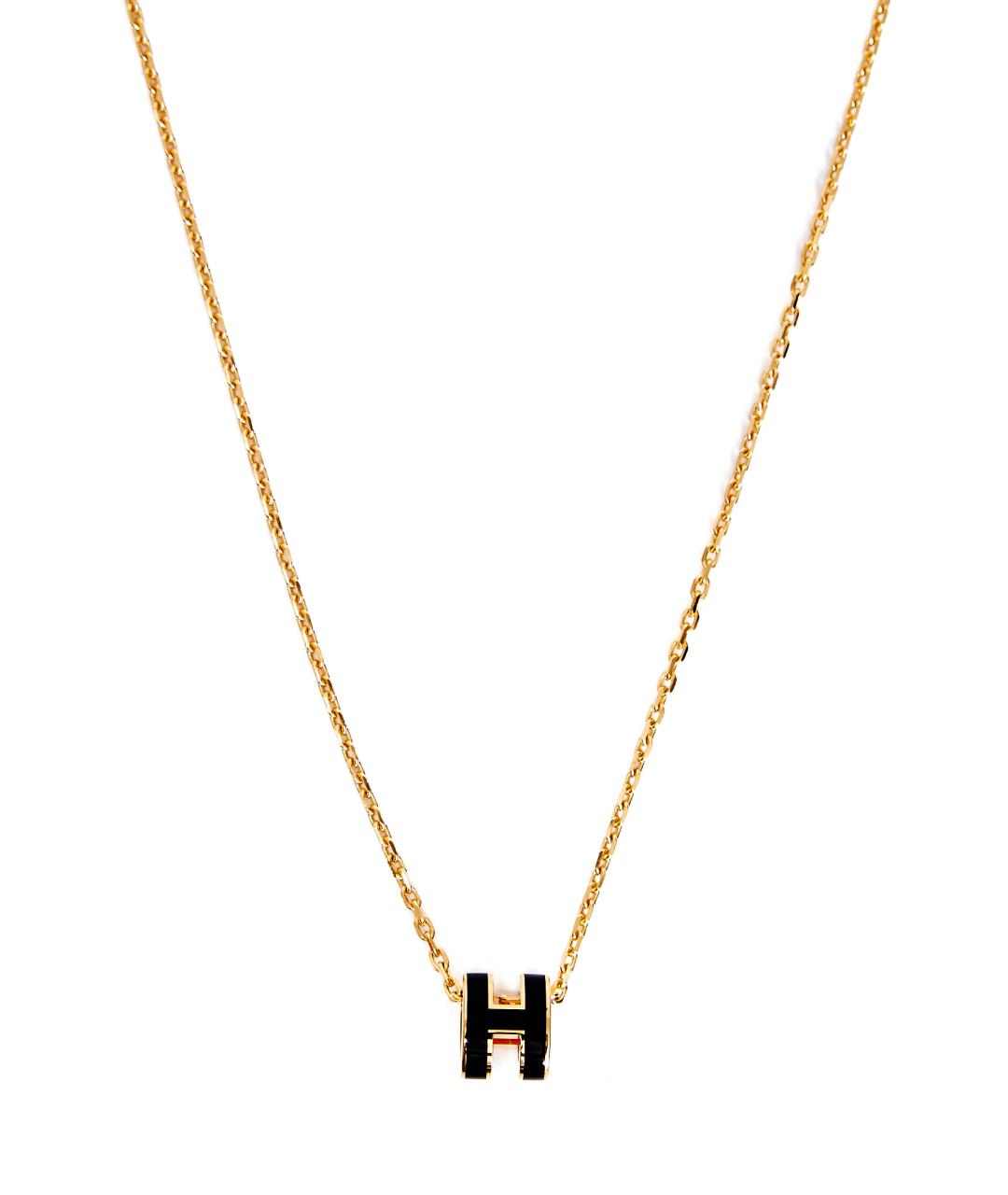 HERMES Золотая металлическая подвеска, фото 2