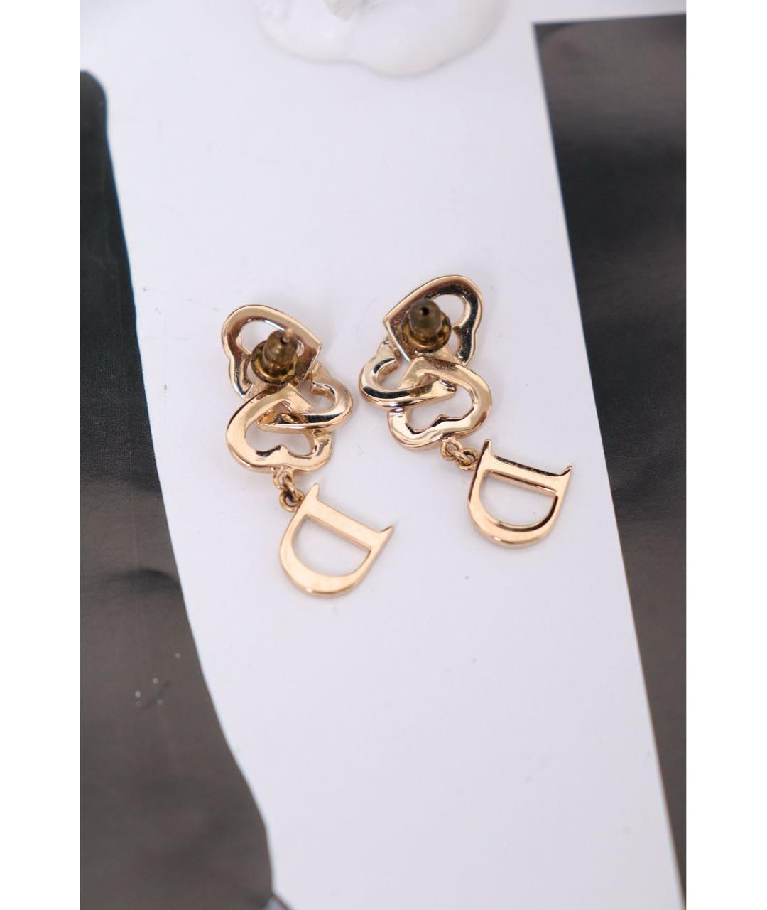 CHRISTIAN DIOR Золотые серьги, фото 2