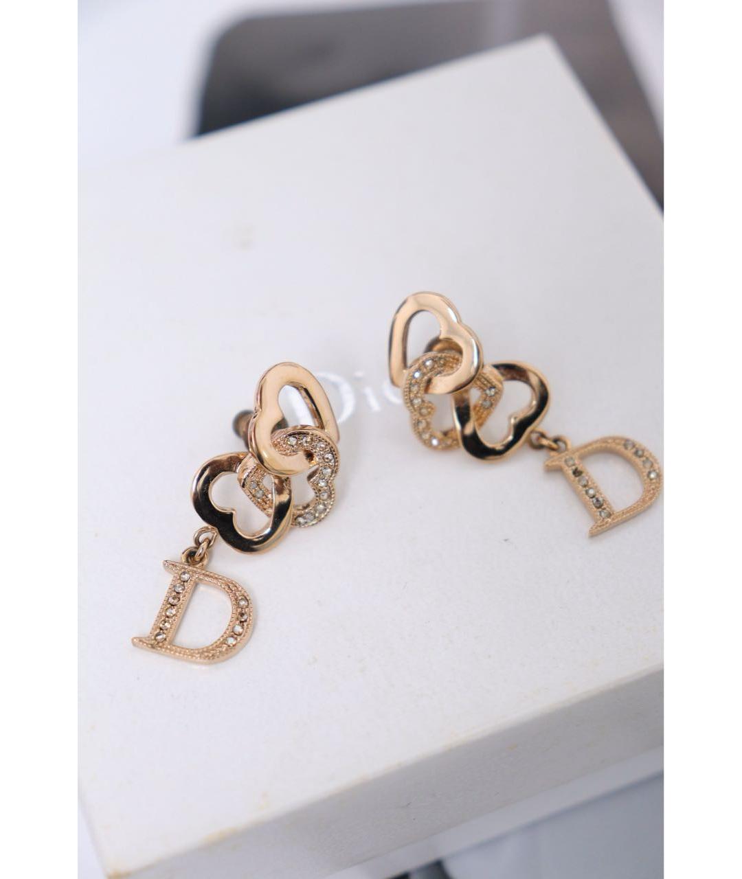 CHRISTIAN DIOR Золотые серьги, фото 3
