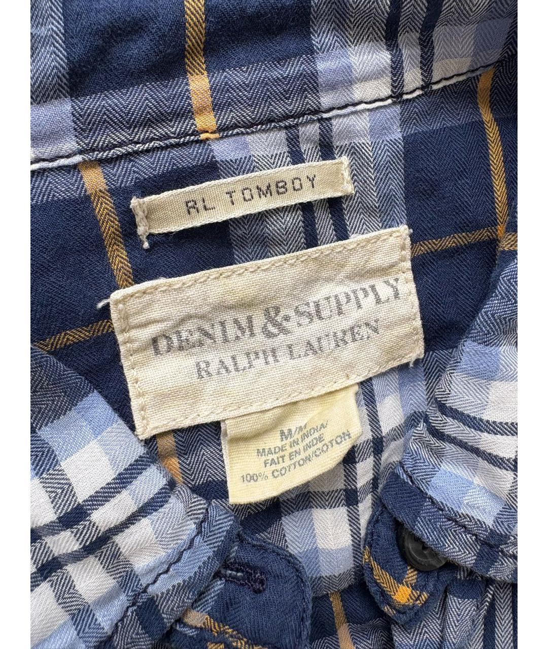 RALPH LAUREN Синяя хлопковая рубашка, фото 5