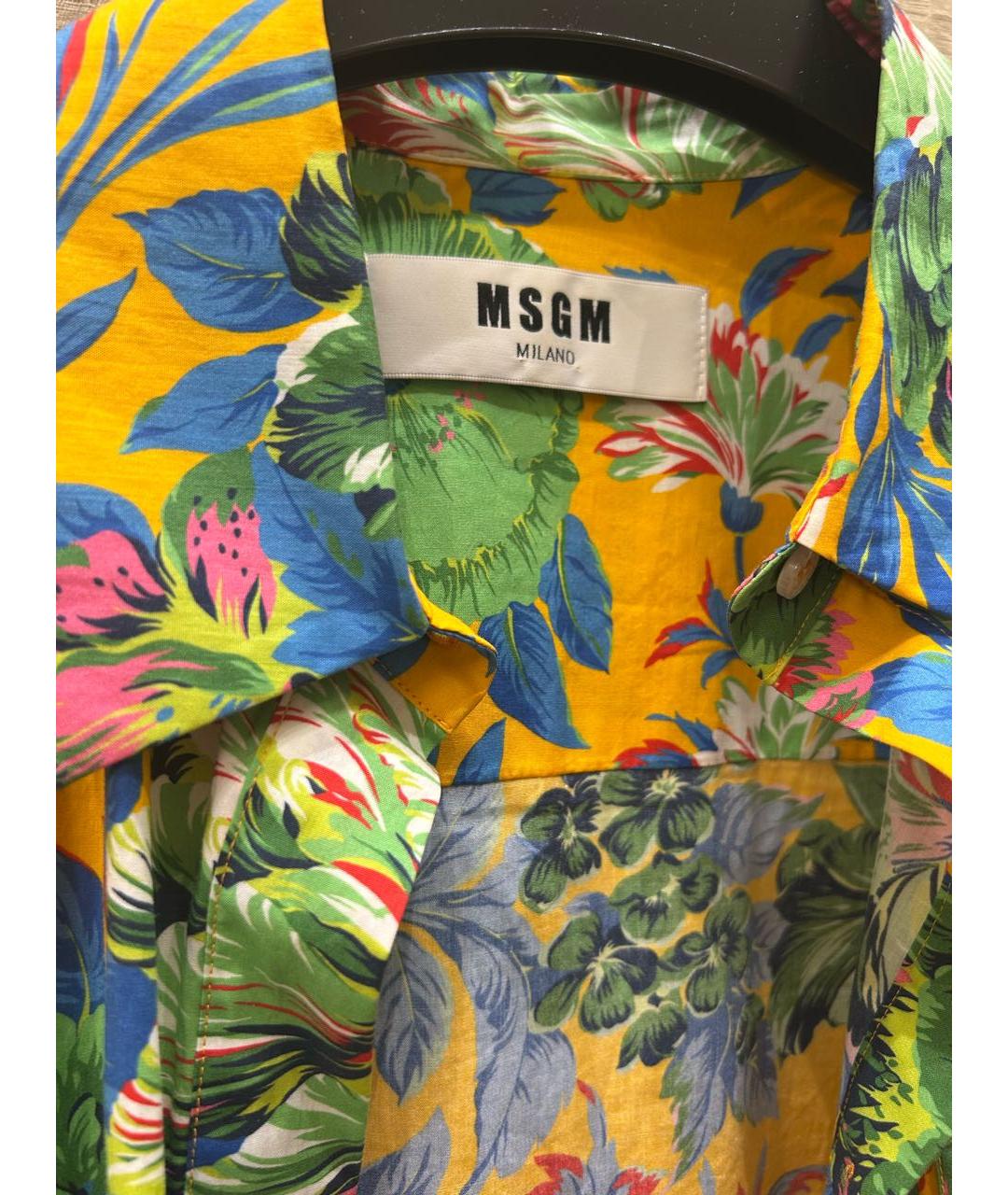 MSGM Мульти хлопковая рубашка, фото 3