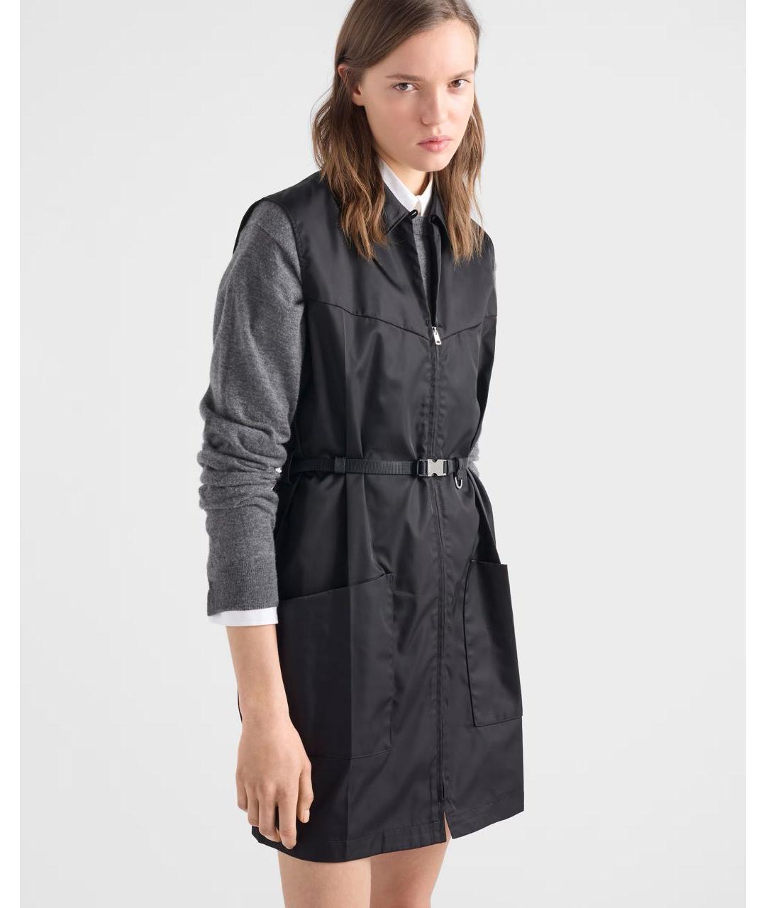 PRADA Черное повседневное платье, фото 4