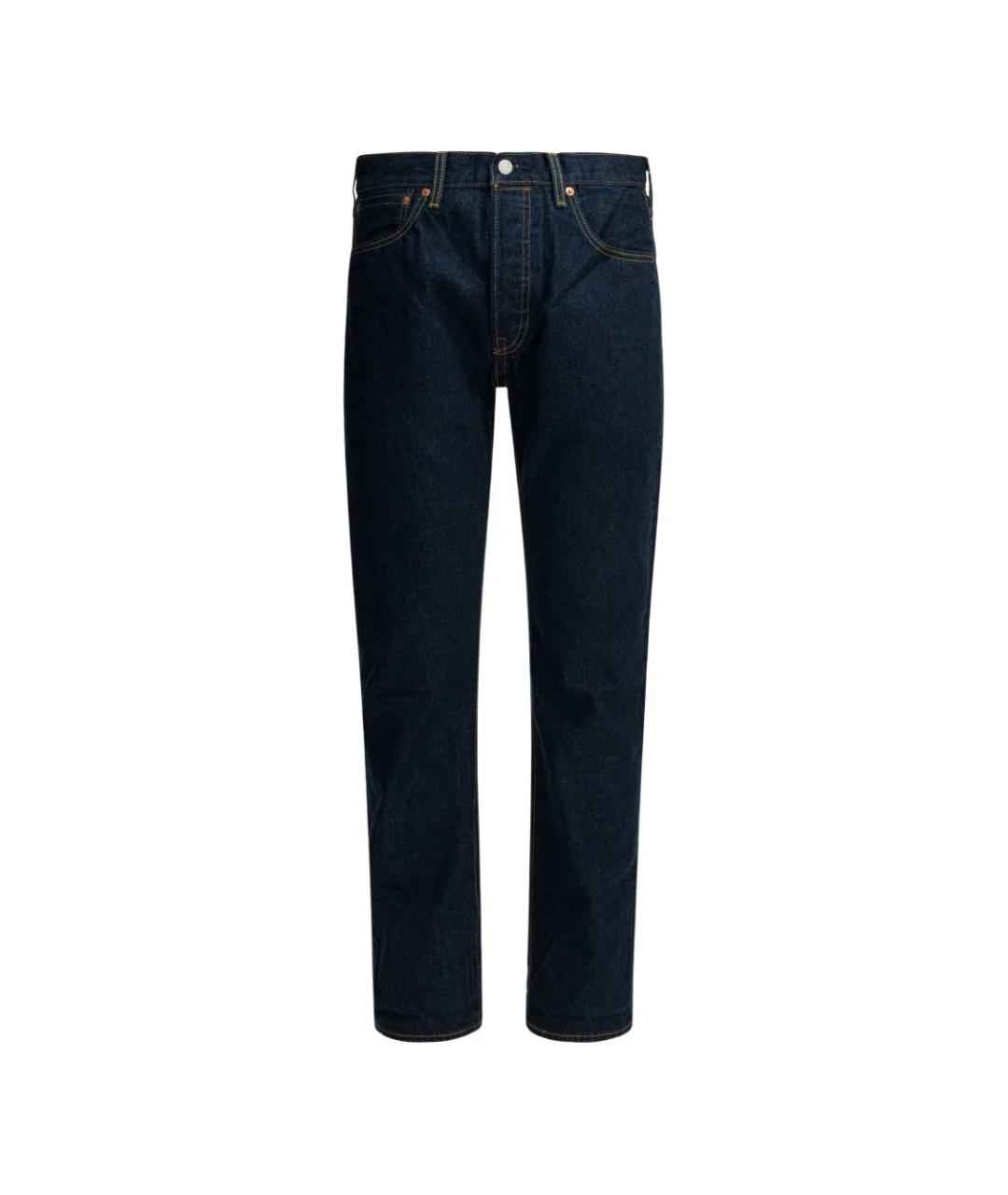 LEVI'S Синие хлопковые прямые джинсы, фото 1