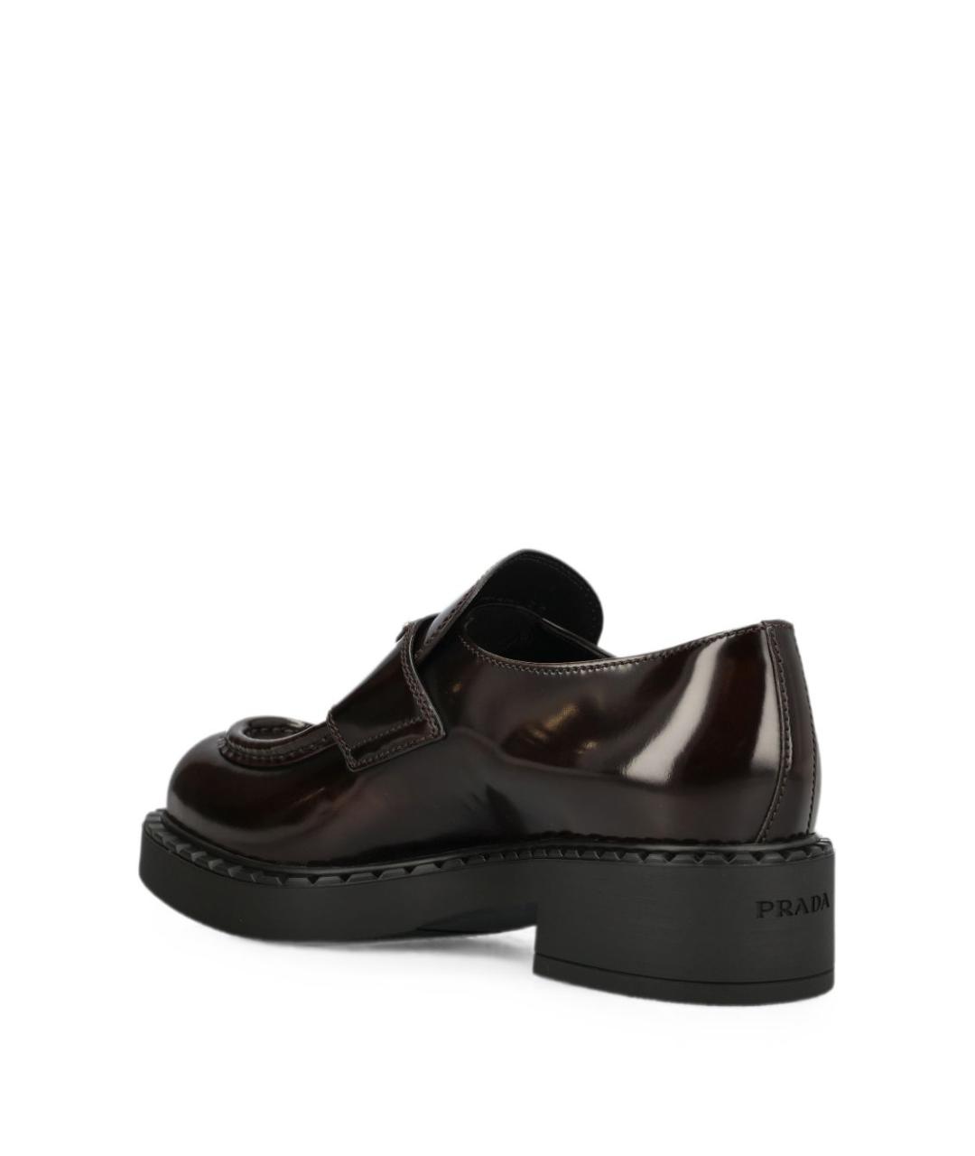 PRADA Коричневые кожаные лоферы, фото 2