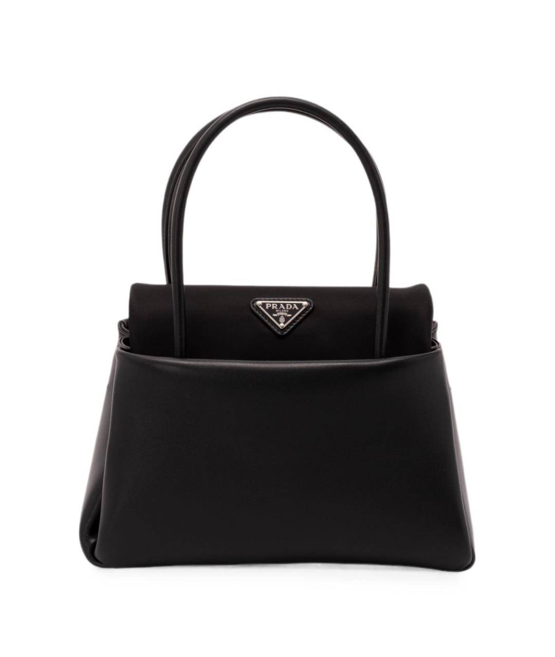 PRADA Черная кожаная сумка тоут, фото 1