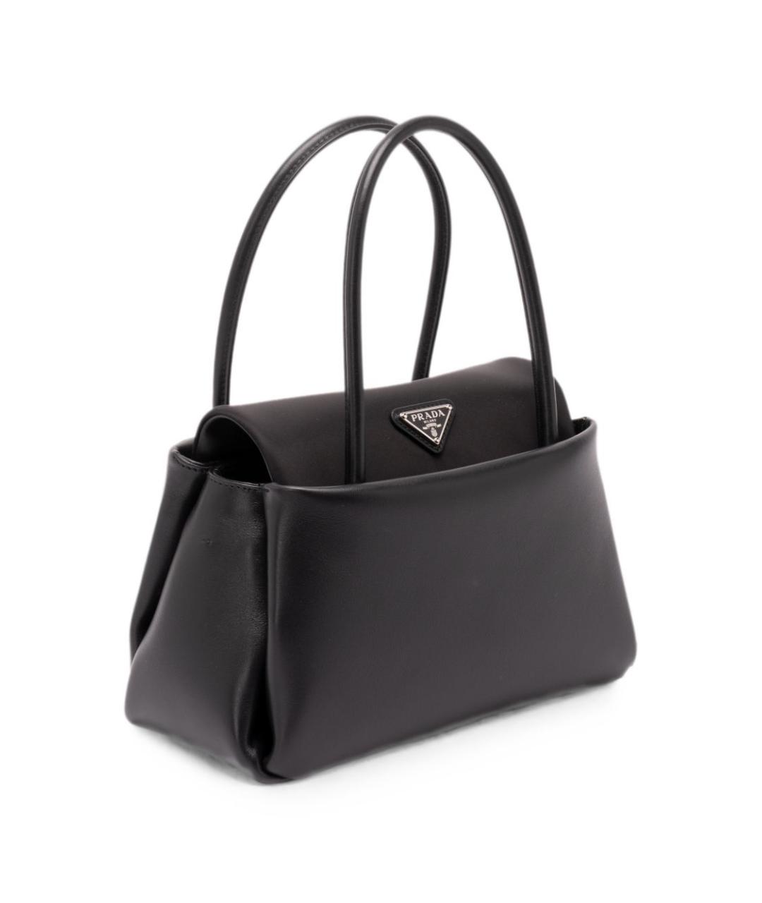 PRADA Черная кожаная сумка тоут, фото 6