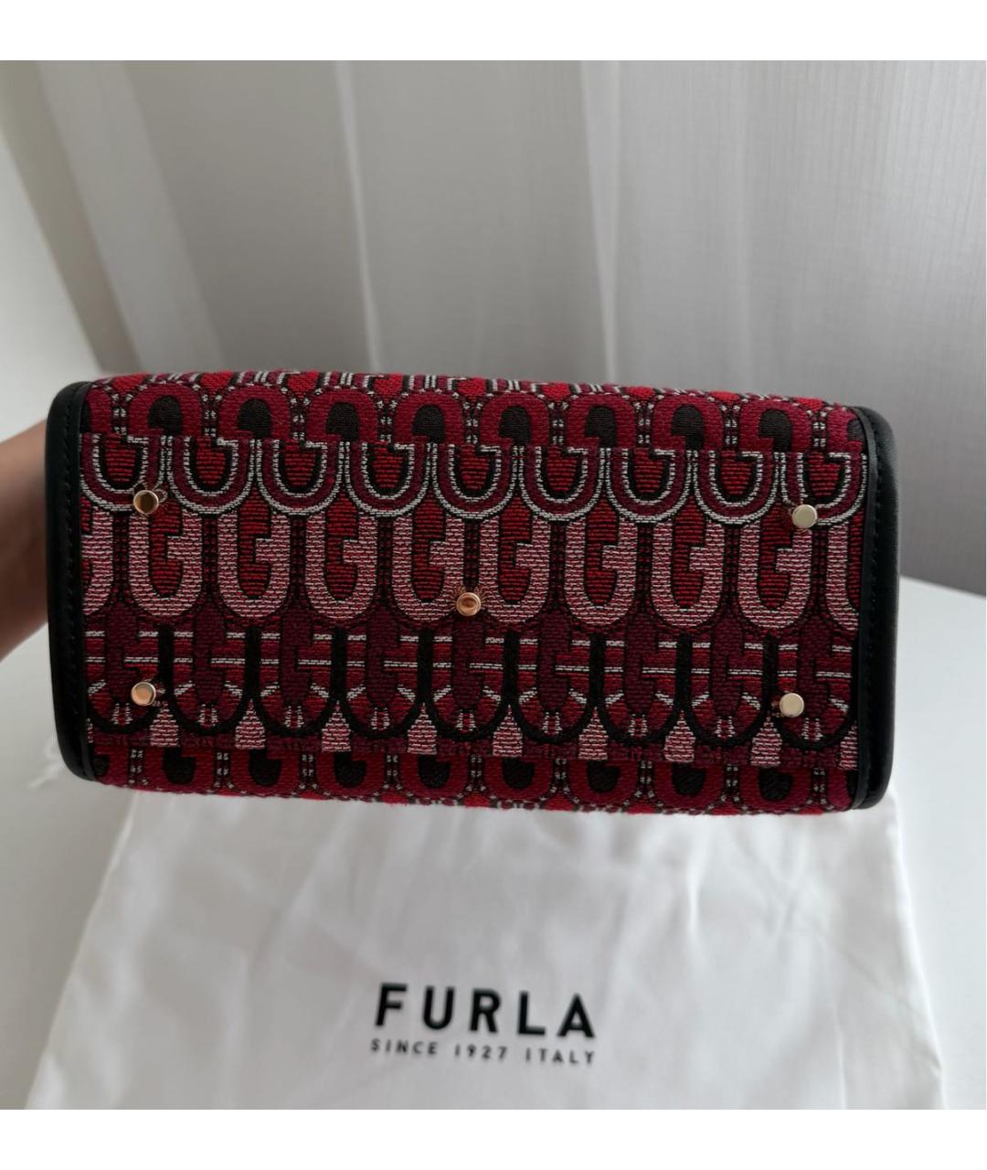 FURLA Бордовая сумка тоут, фото 4