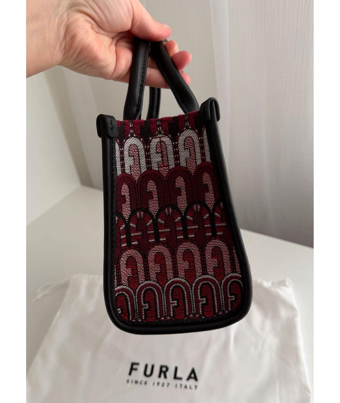 FURLA Бордовая сумка тоут, фото 3