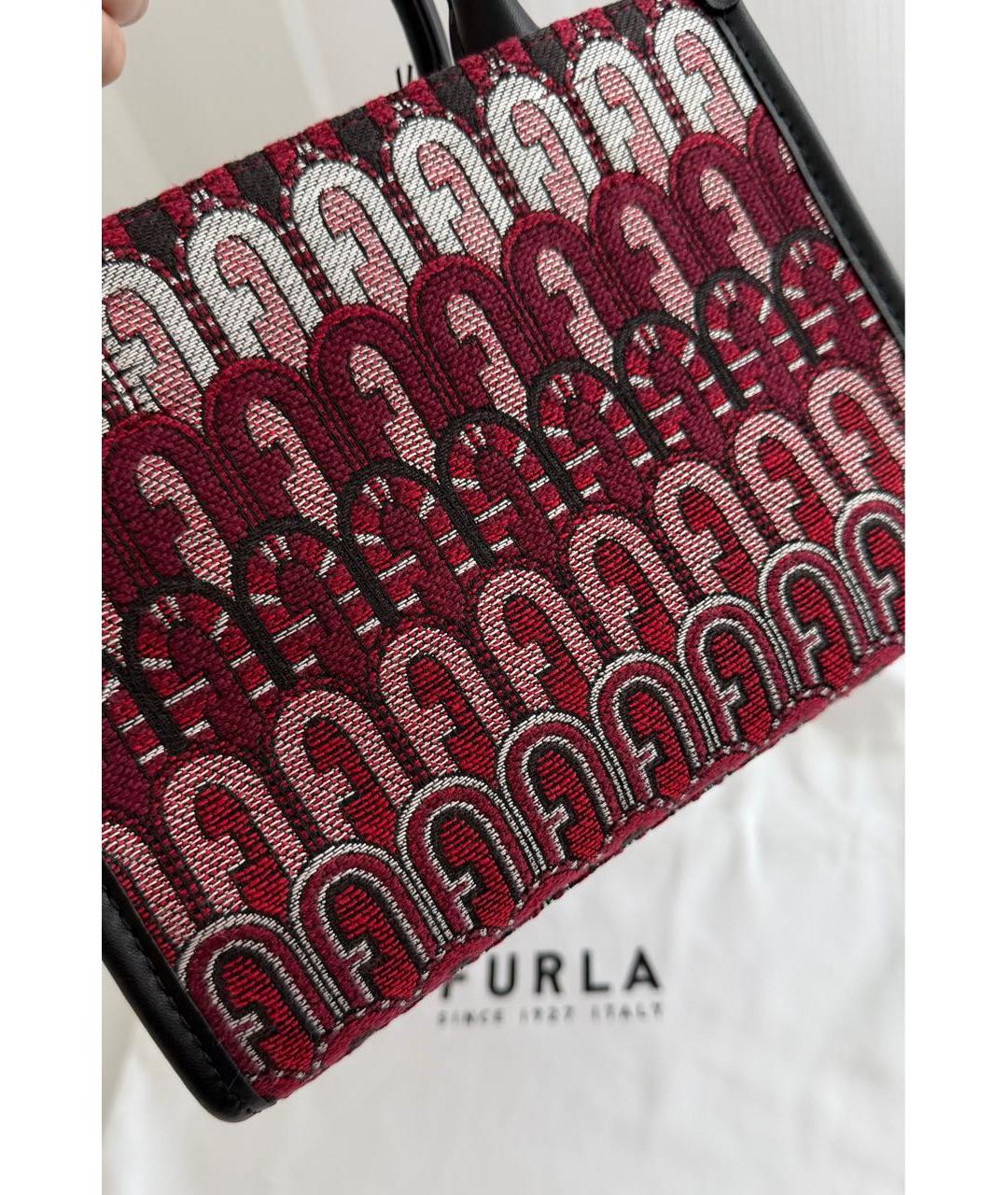 FURLA Бордовая сумка тоут, фото 5