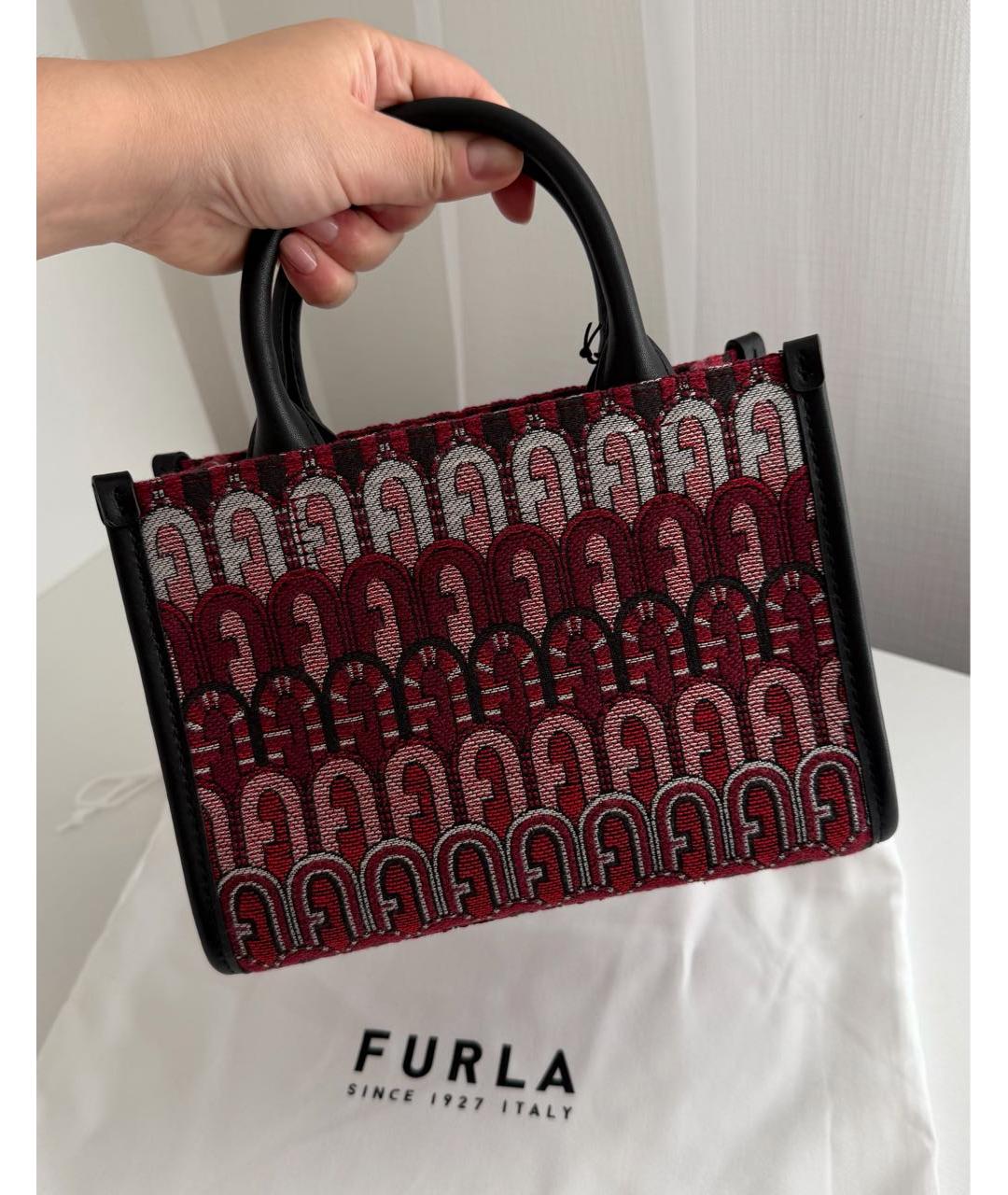 FURLA Бордовая сумка тоут, фото 2