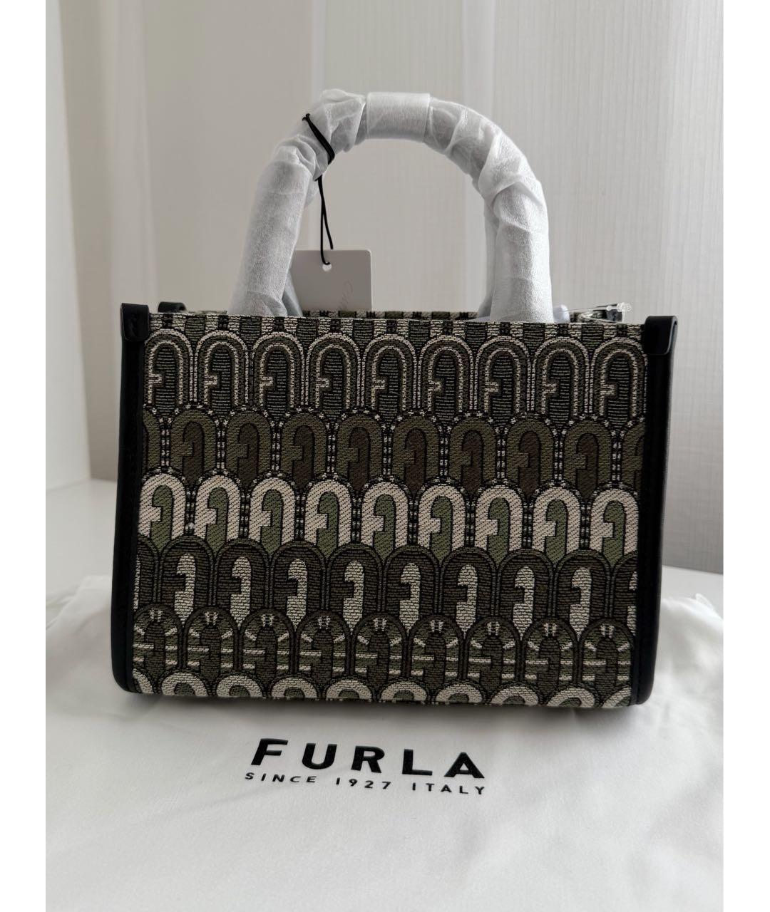 FURLA Зеленая сумка тоут, фото 6
